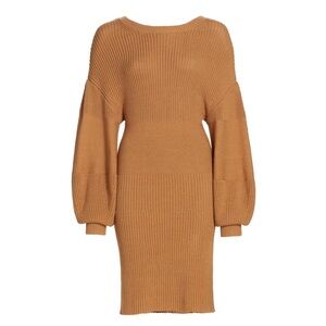 STAUD Marylebone Puff Sleeve Midi Dress